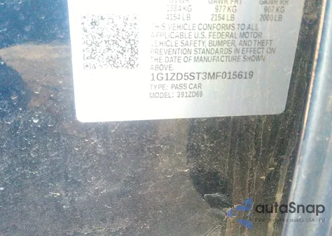 2021 Chevrolet Malibu Fwd Lt from USA, damaged, VIN 1G1ZD5ST3MF015619